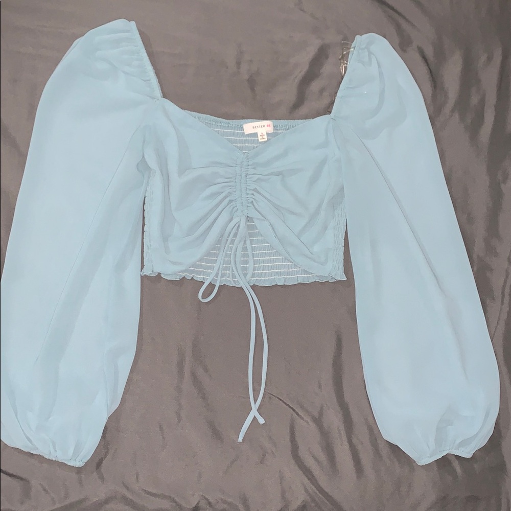 Elegant Blue Women's Top